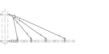 Auslegeranker dreifach, mit Isolation, an Rundmaste, an Auslegerrohr G2.5", mit Stahlseil 35 mm² fverz, mit Isolierschlaufe Auslegeranker dreifach, mit Isolation, an Rundmaste, an Auslegerrohr G2.5", mit Stahlseil 35 mm² fverz, mit Isolierschlaufe