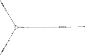 Transversal forme Y, câble en acier 35 mm² galv., avec boucle isolante
