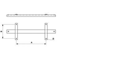 Attachment cross bracket for knife-blade disconnect switch
