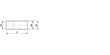 Manchon d&#39;accouplement, Ø = 42.5/43/48 x 120 mm, pour ensembles de sectionneurs