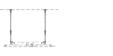 Suspension isolateur de section, avec pendule en Cu réglable et tendeur M6 pour isolateur de section chemin de fer, caténaire