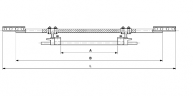 Isolateur de section TB 1200 V en tube en cuivre, simple, pour 1 fil de contact rainuré 100-120 mm²