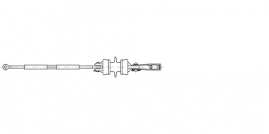 Fixed termination for 1 conductor, with clevis-tongue insulator 1 shed, with turnbuckle closed type 5/8", 1 x 35 mm² steel-copper cable