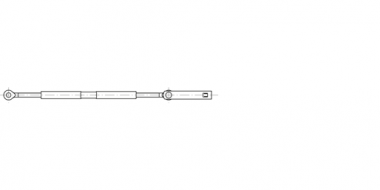 Amarrage pour 1 conducteur, sans isolation, 1 x 92-95 mm² câble en acier-cuivre ou 1 x 107 mm² f.c. rainuré, tendeur fermé 5/8"