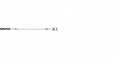 Câble de précontrainte avec boucle isolante pour ammarage fixe ou contrepoids, câble en acier-cuivre 35 mm², avec boucle isolante et manchon d&#39;extrémité