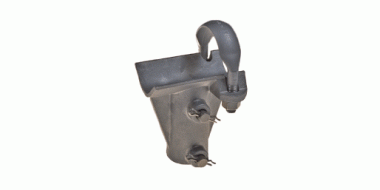 Drop bracket clamp for pipe, complete, to pipe 1.5"