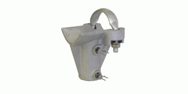 Drop bracket clamp for pipe, complete, reinforced, to pipe 2"