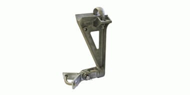 Drop bracket clamp for steady arms, complete, 2 steady arm, to pipe 2.0"