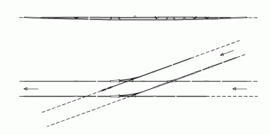 Aiguillage rigide, 20° asymétrique, pour fil de contact rainuré 100-107 mm², pièce d&#39;aiguillage rigide