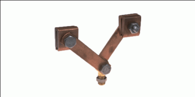 Suspension tube en cuivre, sans pièce de jonction, L = 80 mm
