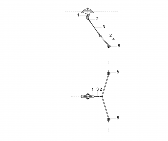 Fahrdrahtaufhängung STB mit Isolierkörper KUSYS1, in Geraden an Querspanner Kunststoff 0-4° Pendel Fahrdrahtaufhängung STB mit Isolierkörper KUSYS1, in Geraden an Querspanner Kunststoff 0-4° Pendel