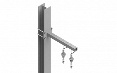Traverse für Zusatzleitungen (2x Leiter, 2x Aufhängung)