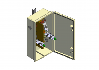 Knife-blade disconnect switches with 2 knife-blades for feeding + and - (with 2 entries and 4 exits)