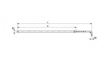 Spurhalter verstellbar, Typ 94, mit Ringnut Ø = 16 mm, St Inox