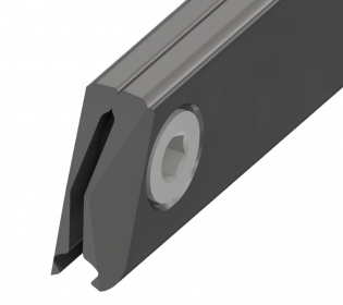 Pince de courbe type 1, pour angle de déviation du fil de contact 5.5°–7.5°, avec filetage M16, pour fil de contact rainuré 100-120 mm²