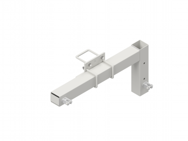 Bracket inclined complete, for suspender, for tension section, with clevis, L = 900 mm