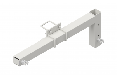 Bracket inclined complete, for suspender, for tension section, with clevis, L = 1200 mm