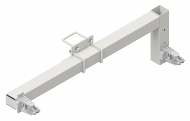 Bracket inclined complete, for suspender, for tension section, with hinge and clevis, L = 1500 mm