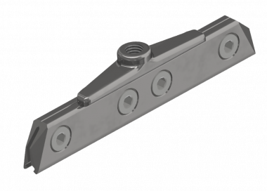 Griffe courte avec filetage M16, pour fil de contact rainuré 80-120 mm²