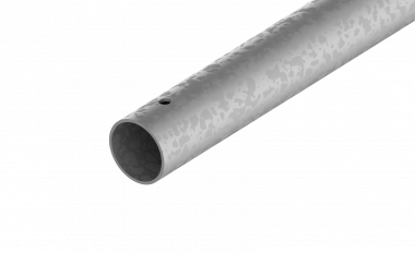Tube de contrefiche, acier galv. G2.5", L = 1.25 m