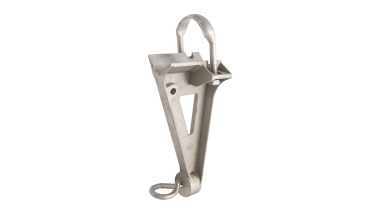 Drop bracket clamp for steady arms, complete, 1 steady arm, to pipe Ø = 70 mm