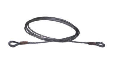 Câble tendeur avec cosses-cœur L = 6000 mm