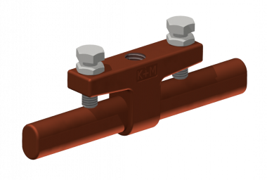Clamping connector for oval copper tube