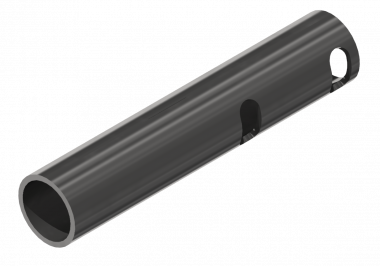 Tube Ø = 38 mm pour pièce d&#39;abaissement mobile ± 15°, L = 335 mm