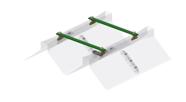KUROOF basic package / retraction and extension module, modular troughing 600 mm