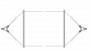 Doppelquerspanner für Streckentrenner-Aufhängung, ohne Einspeisung, Stahlseil 35 mm² fverz, mit Abspannring, ohne Isolation