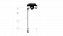 Aufhängung Streckentrenner an Doppelquerspanner Stahl-/Stahlkupferseil 26-50 mm² mit Isolierkörper KUSYS1, mit Hängedraht Inox