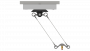 Suspension de ligne de contact TB avec corps isolé type 1, en alignement sur rail d'ancrage type 3 b 0-2.5° pendule