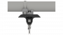Suspension de ligne de contact TB avec corps isolé KUSYS, sur tube G2.5", rigide 1-2.5° avec griffe de fil de contact court M16