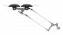 Suspension de ligne de contact TB avec corps isolé KUSYS, en courbes sur transversal câble en acier/acier-cuivre 5.5-7.5° avec griffe de courbe type 1, M16