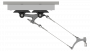 Suspension de ligne de contact TB avec corps isolé type 2, en courbes sur rail d'ancrage type 3 b 3-5° avec griffe de courbe type 0, M16