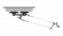 Suspension de ligne de contact TB avec corps isolé type 2, en courbes sur rail d'ancrage type 3 b 8-10° avec griffe de courbe type 2, M16