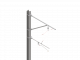 ARCAS Ausleger, halbnachgespannt (HN), Tragrohraufhängung mit Seilhänger, ≥30°-90°, ZUG, Lf= 2.15-2.90m