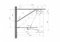 ARCAS Ausleger, halbnachgespannt (HN), Tragrohraufhängung mit Seilhänger, ≥30°-90°, ZUG, Lf= 2.45-3.30m