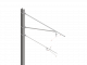 ARCAS Ausleger, halbnachgespannt (HN), Tragrohraufhängung mit Seilhänger, ≥30°-90°, ZUG, Lf= 3.98-4.80m