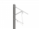 ARCAS Ausleger, halbnachgespannt (HN), Stützrohr, ≥30°-90°, ZUG, Lf= 1.65-2.65m