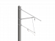 ARCAS Ausleger, halbnachgespannt (HN), Stützrohr, ≥30°-90°, ZUG, Lf= 2.45-3.30m