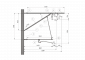 ARCAS Ausleger, halbnachgespannt (HN), Stützrohr, ≥30°-90°, ZUG, Lf= 2.45-3.30m