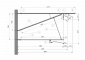 ARCAS Ausleger, halbnachgespannt (HN), Stützrohr, ≥30°-90°, ZUG, Lf= 3.98-4.80m