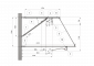 ARCAS Ausleger, halbnachgespannt (HN), Stützrohr, ≥30°-90°, DRUCK, Lf= 2.15-2.90m