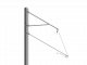 ARCAS Ausleger, halbnachgespannt, DC, Stützrohr, ≥30°-90°, DRUCK, Lf = 2.75-3.65m