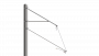 ARCAS Ausleger, halbnachgespannt (HN), Stützrohr, ≥30°-90°, DRUCK, Lf= 3.03-3.90m