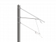 ARCAS Ausleger, halbnachgespannt (HN), Stützrohr, 30°-0°, ZUG, Lf= 4.07-4.67m