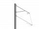 ARCAS Ausleger, halbnachgespannt, DC, Stützrohr, 30°-0°, DRUCK, Lf= 2.45-3.30m