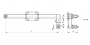 Bracket inclined complete, for suspender, for tension section, with hinge and clevis, L = 900 mm