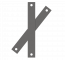 Open 4-holes jig for foundation bolts M36